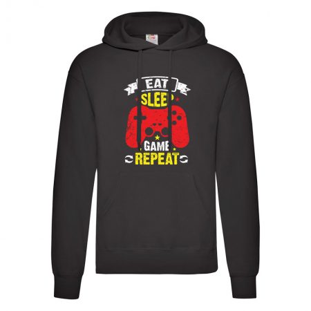Суитшърт - Eat, sleep, game